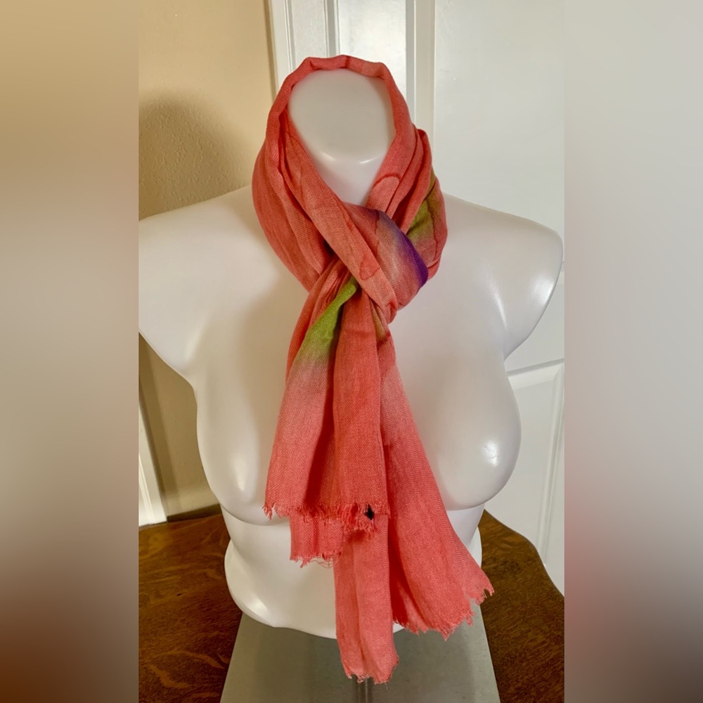 Beautiful & Unique Scarf. Can be worn in so many ways. Spring & Summer Colors.